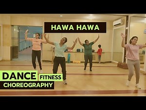HAWA HAWA DANCE FITNESS CHOREOGRAPHY 💃 | ZUMBA EASY DANCE STEPS | FAT BURN WORKOUT