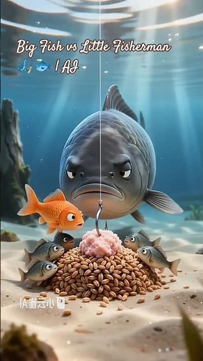 Big Fish vs Little Fisherman 🎣🐟 | AI Animated Fishing Story | Emotional & Funny #shorts