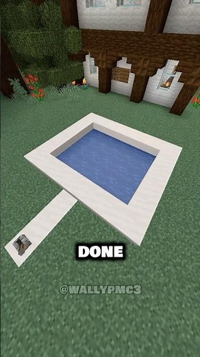 HOW TO BUILD A POOL THE CORRECT WAY IN MINECRAFT 💦 #minecraft #minecraftbuilding #minecraftshorts