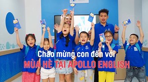 APOLLO SUMMER - MỘT THẬP KỶ RỰC RỠ CÙNG NHỮNG KHÁM PHÁ MÙA HÈ! 🌞 10 năm phát triển chương trình hè, đó là 10 năm Apollo English không ngừng nỗ lực để mang đến cho các bạn nhỏ những giây phút vui hè hào hứng thông qua các chủ đề vui học độc đáo, khai mở những kỹ năng mới và mang đến cho con trải nghiệm học tập tăng tốc ngôn ngữ tràn đầy cảm hứng. 🌞 Trong suốt 10 năm liên tiếp ra mắt những chương trình hè được đón đợi, 20,000 học sinh, 2,000 giáo viên đã tham gia vào 320,000 giờ hoạt động hè đán