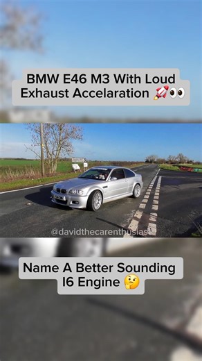Beautiful Sounding BMW E46 M3 Accelaration Sound! 🚀 #bmw #e46m3 #shorts