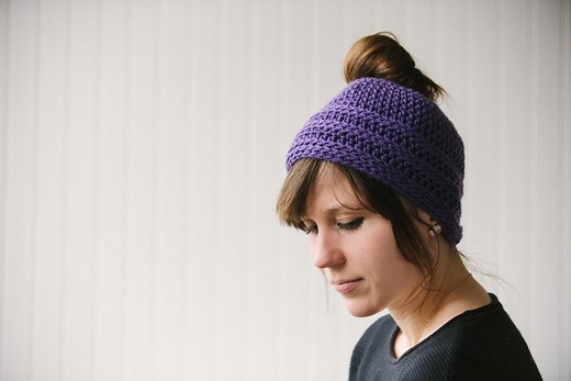 Quick and Easy Messy Bun Hat