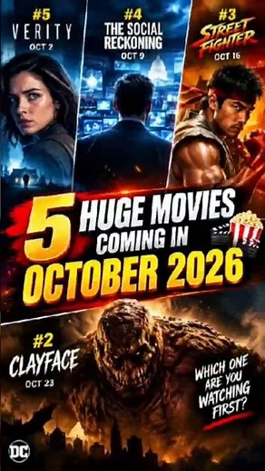 5 HUGE Movies Coming in October 2026! 🎬🔥 | You NEED to See These