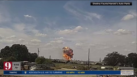 Firefly Aerospace rocket explodes on test stand