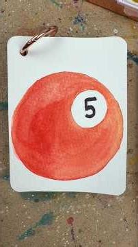 Watercolor Pool Ball 🎱 | A Soft & Simple Watercolor Moment