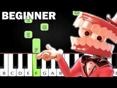 The One Who's Running The Show (Caine's Song) The Amazing Digital Circus | Beginner Piano Tutorial