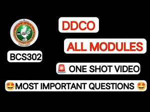 DDCO | 3rd Sem | Passing Package 🔥 | All Modules | Most Important Questions | BCS302 | VTU One Shot