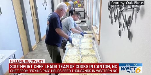 Southport chef leads team of cooks in Canton, NC