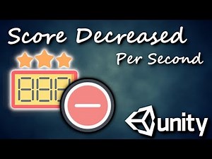 Unity: Score Decreased per Second C#