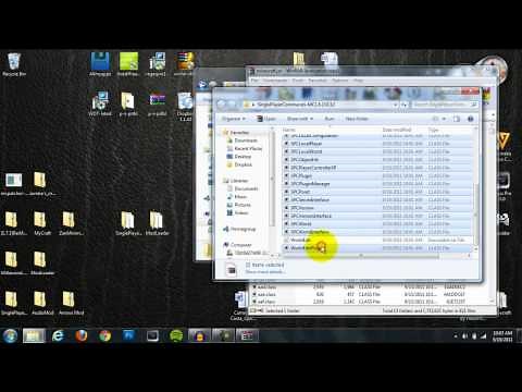 Minecraft Beta 1.8.1 and 1.9 Pre-Release 5- How To Install The Single Player Commands Mod