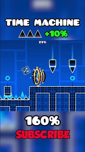 Time Machine, Triple Spikes = 10% Speed #geometrydash