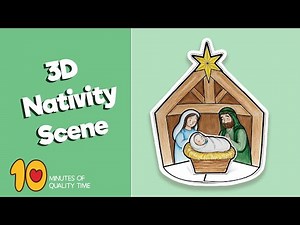 3D Nativity Scene Craft