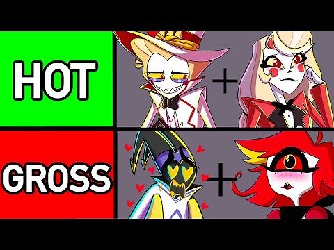 Lucifer and Charlie RANK EVERY SHIP on Hazbin Hotel Tier List