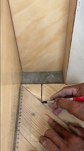 the right steps to cut wood at the corners #howto #wood