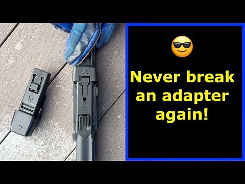 How to install and change a Bosch windshield wiper adapter