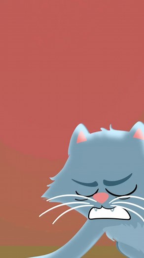 What can I say, I'm a cat - I feel this way 93% of the time! #cattitude #cat #catlife #animation #2danimation | Sydney the Song Cat