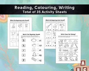 Beginning Sound Worksheet, Letter Sound Coloring Pages