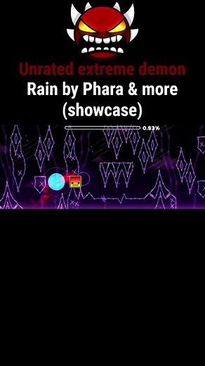 Rain Showcase en Geometry Dash: Nivel Demon Extremo
