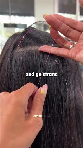 Viral Hair Thread Trend 2026 ✨💇‍♀️ Easy DIY TikTok Hair Hack