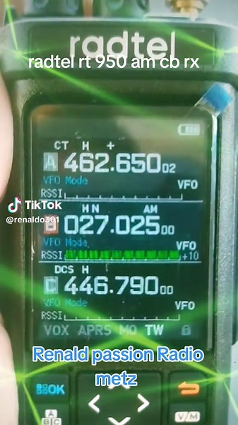 Radtel rt 950 radioamateur RX en CB AM