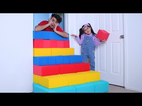 Ellie Charlotte & Andrea Foam Block Teamwork Adventures