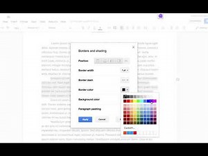 Paragraph Styling in Google Docs