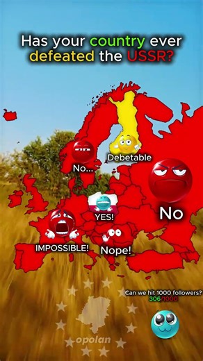 Has your country ever defeated the USSR? #map #geography #poland