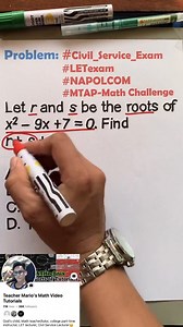 QUADRATIC EQUATION✅🥰 #teacherMario #maths #mathematics | Math Teacher Mario