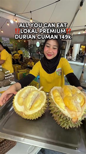 ⁉️ALL YOU CAN EAT DURIAN DI SMS cuman bayar 149 ribu, lokal premiumnya mantab manis pahit LEGIT®⁉️ 📍Lokasinya di Lobby Unity, @sms_serpong cuman sampe 8 February 2026, WAJIB CATAT #durian #durianmontong #durianmusangking #durianbawor #duriankupas