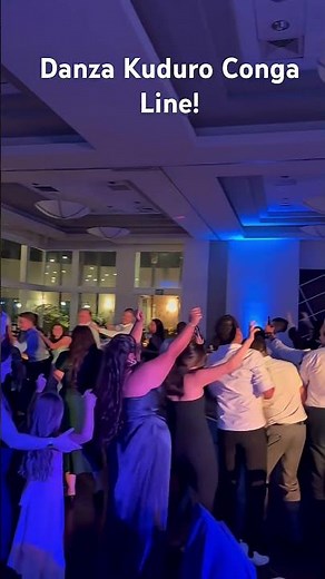 Fun conga line to “Danza Kuduro” at a San Diego wedding!