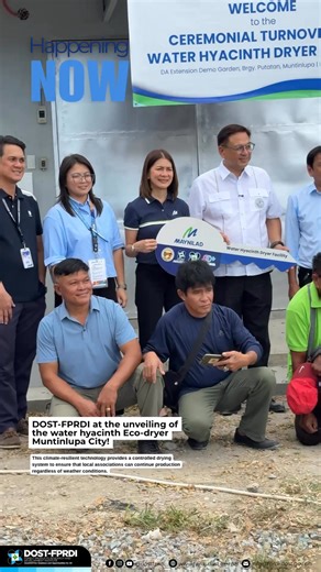 The Eco-dryer will help local associations that struggled to keep production going during the rainy months. This dryer we’ve introduced is a weather-proof solution that ensures high-quality, mold-free stalks for their hand-woven products year-round! #OneDOST4U #AghamNaRamdam | DOST-FPRDI