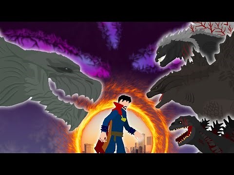 GODZILLA Multiverse of Madness | Legendary, Ultima, Shin & Earth Animation ft Doctor Strange