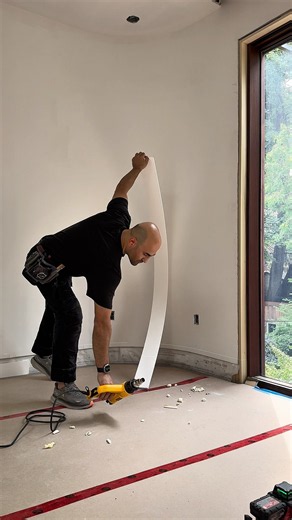 Bending a PVC Baseboard Without Cracking It