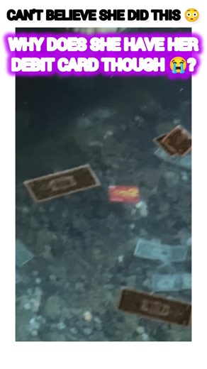 daughter threw her mom debit card in the water 😳#trending #shorts #viral #youtubeshorts #funny #fyp