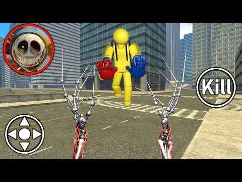 SCARY WHAT IF THE PROTOTYPE STARTS HUNTING ME IN POPPY PLAYTIME CHAPTER 1 TO 5! | Garry's Mod