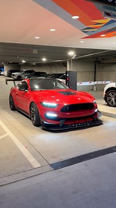 I caught Tim leaving the parking garage at the 2025 Ford Performance Season Launch Event in his Shelby GT350😮‍💨 #mustangfanclub | Mustang Fan Club
