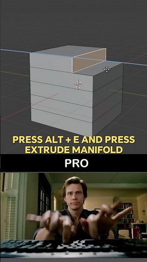 Fix Extrude Issue in Blender || How to Use Extrude Manifold || #blender3d #blendertutorial