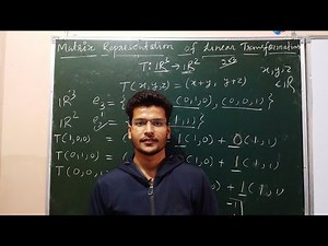 Matrix Representations Of Linear Transformations || Linear Algebra