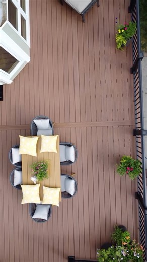 TimberTech on Instagram: "Near or far, our decking always looks like real wood. Decking: Vintage Collection - Mahogany : @los_altos_construction"