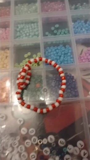 these are some of the bracelets that I have made but one has gone missing