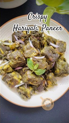Crispy Hariyali Paneer with Walnut Twist | Healthy High Protein Paneer Recipe | Green Paneer #food