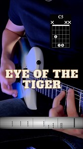 17K views · 23K reactions | Eye of the Tiger - Survivor - - - #guitar #guitarra #howtoplayguitar #music #guitartutorial 6string music fypシ | Thibaultguitar | Facebook