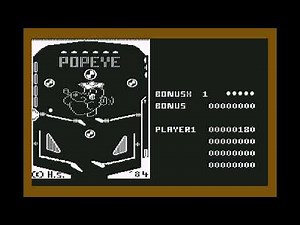 Game of the day 4542 Popeye pinball (ポッパイ・ピンボール) H.S. 1984