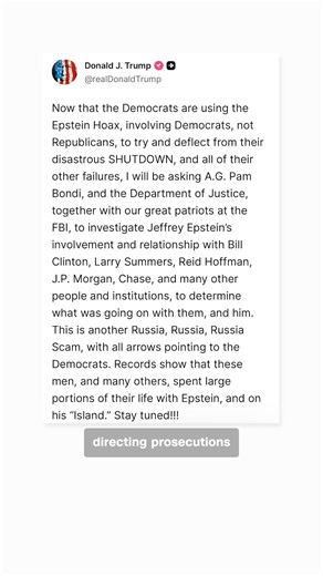CNN's Elliot Williams explains why President Donald Trump's Truth Social posts directing the Department of Justice to investigate his political opponents should raise red flags for Americans. | CNN