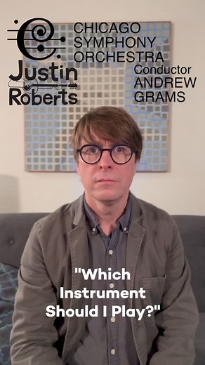 Hey families! Join me, conductor @andrewhgrams and the @chicagosymphony this Saturday November 15th for “Which Instrument Should I Play?” At 11:00am and 12:45pm. Grab your tickets now! | Justin Roberts