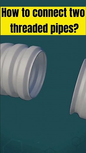 How to connect two threaded pipes?