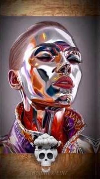 How to draw 3d metal art #art #drawing #3dart #tranding