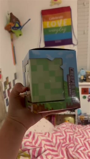 The cutest #stockingfillers ! It charges and makes sounds Perfect for your little #minecraft fan #fyp #toys #bedroom