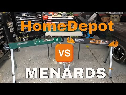Best Budget FOLDING SAWHORSES and JOB SITE TABLE Shoot out !