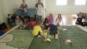 BancFirst is sponsoring “How Oklahoma Began" in honor of their 120 Anniversary. This award-winning education program, serves over 500 3rd graders | Stillwater History Museum at the Sheerar